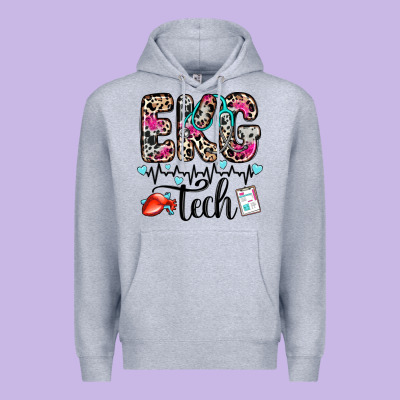 Ekg Tech Premium Hoodie Designed By Zillion Design Studio