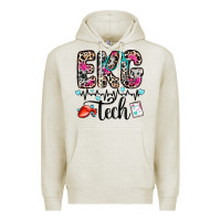 Oatmeal Heather ekg tech Premium Hoodie - Zillion Design Studio