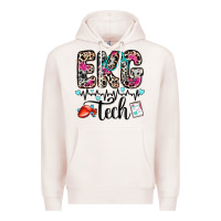 Pale Pink ekg tech Premium Hoodie - Zillion Design Studio