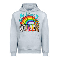 Heather Grey the future is queer Urban Hoodie - texasbilliewilder