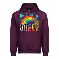 Mauve Wine the future is queer Urban Hoodie - texasbilliewilder