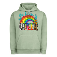 Pigment Oil Green the future is queer Urban Hoodie - texasbilliewilder