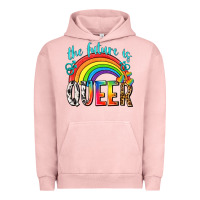 Pigment Salmon the future is queer Urban Hoodie - texasbilliewilder