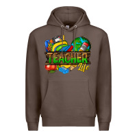 Coffee teacher life Premium Hoodie - texasbilliewilder