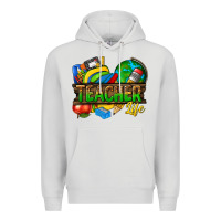 Dove Grey teacher life Premium Hoodie - texasbilliewilder