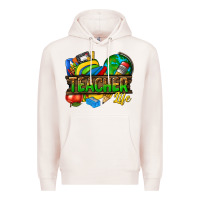 Pale Pink teacher life Premium Hoodie - texasbilliewilder