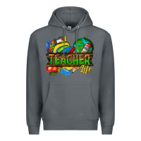 Rock teacher life Premium Hoodie - texasbilliewilder