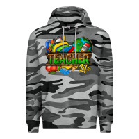 Slate Camo teacher life Premium Hoodie - texasbilliewilder