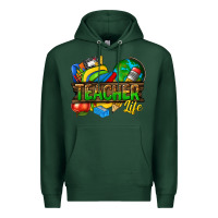 Sports Green teacher life Premium Hoodie - texasbilliewilder