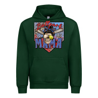 Forest Green ballpark mama Urban Hoodie - Zillion Design Studio