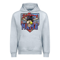 Heather Grey ballpark mama Urban Hoodie - Zillion Design Studio