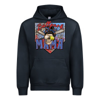 Navy ballpark mama Urban Hoodie - Zillion Design Studio
