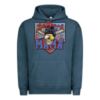 Pigment Midnight Navy ballpark mama Urban Hoodie - Zillion Design Studio