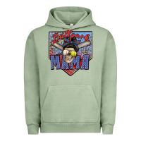 Pigment Oil Green ballpark mama Urban Hoodie - Zillion Design Studio