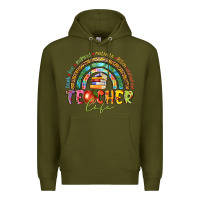 Army Green teacher life Premium Hoodie - texasbilliewilder