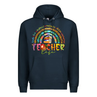Navy teacher life Premium Hoodie - texasbilliewilder