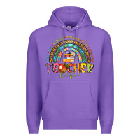 Purple teacher life Premium Hoodie - texasbilliewilder