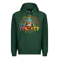 Sports Green teacher life Premium Hoodie - texasbilliewilder