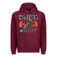 Burgundy dialysis tech Premium Hoodie - Zillion Design Studio