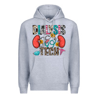 Heather Grey dialysis tech Premium Hoodie - Zillion Design Studio