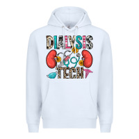 White dialysis tech Premium Hoodie - Zillion Design Studio