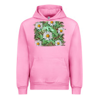Fuchsia Pink Daisy leopard Urban Hoodie - RanaPortraitStore