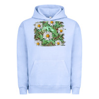 Pigment Grape Ice Daisy leopard Urban Hoodie - RanaPortraitStore