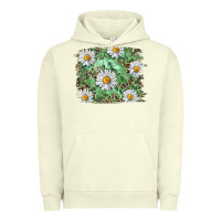 Pigment Pistachio Daisy leopard Urban Hoodie - RanaPortraitStore