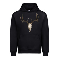 Black Deer Skull Urban Hoodie - RanaPortraitStore