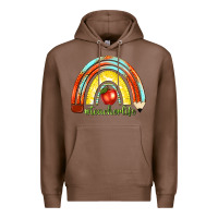 Chestnut teacher life with rainbow Premium Hoodie - texasbilliewilder
