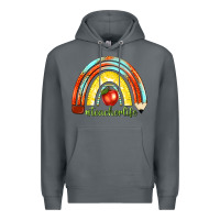 Rock teacher life with rainbow Premium Hoodie - texasbilliewilder
