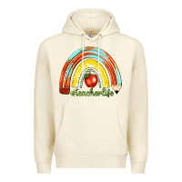 Sandshell teacher life with rainbow Premium Hoodie - texasbilliewilder