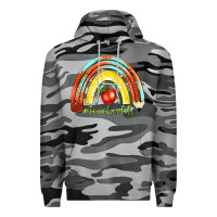 Slate Camo teacher life with rainbow Premium Hoodie - texasbilliewilder