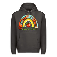 Smoke teacher life with rainbow Premium Hoodie - texasbilliewilder