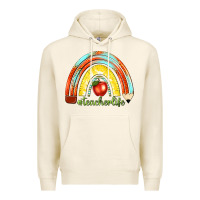 Tofu teacher life with rainbow Premium Hoodie - texasbilliewilder