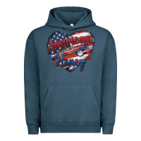 Pigment Midnight Navy American honey Urban Hoodie - Zillion Design Studio