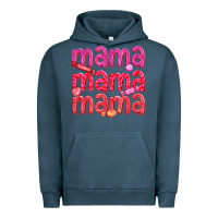 Pigment Midnight Navy mama mama mama valentines day Urban Hoodie - texasbilliewilder