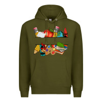 Army Green teacher name frame custom Premium Hoodie - texasbilliewilder