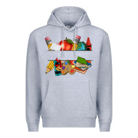 Heather Grey teacher name frame custom Premium Hoodie - texasbilliewilder