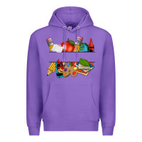 Purple teacher name frame custom Premium Hoodie - texasbilliewilder
