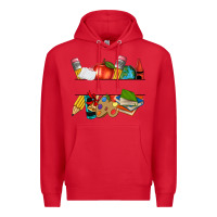Red teacher name frame custom Premium Hoodie - texasbilliewilder