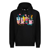 Black teacher coffee cup Premium Hoodie - AdoDesignShop