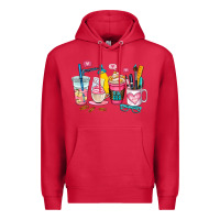 Cardinal teacher coffee cup Premium Hoodie - AdoDesignShop