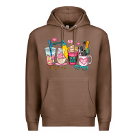 Chestnut teacher coffee cup Premium Hoodie - AdoDesignShop