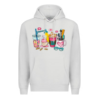 Dove Grey teacher coffee cup Premium Hoodie - AdoDesignShop