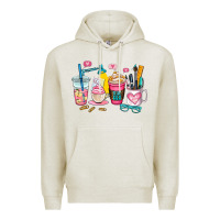 Oatmeal Heather teacher coffee cup Premium Hoodie - AdoDesignShop