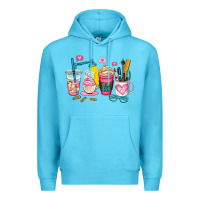 Ocean Blue teacher coffee cup Premium Hoodie - AdoDesignShop