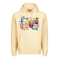 Pina Colada teacher coffee cup Premium Hoodie - AdoDesignShop