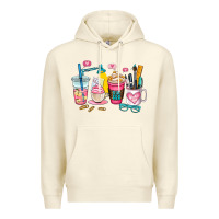 Sandshell teacher coffee cup Premium Hoodie - AdoDesignShop