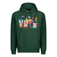 Sports Green teacher coffee cup Premium Hoodie - AdoDesignShop